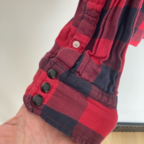 Salt Valley Western Slim cut plaid shirt with pearl snaps - Picture 5 of 6